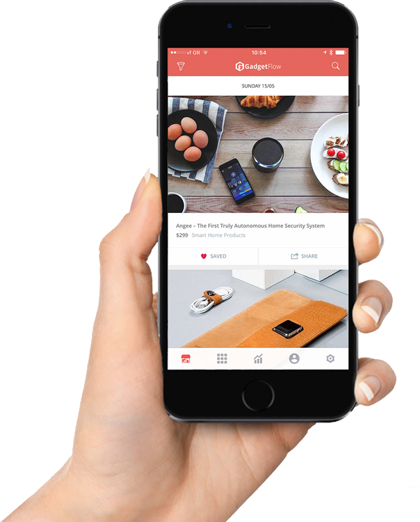 Photo of Gadget Flow's mobile app on iPhone