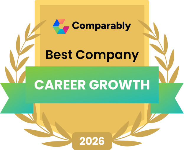 Comparably Best Company Career Growth 2026 award