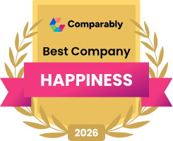 Comparably Best Company Happiness 2026 award